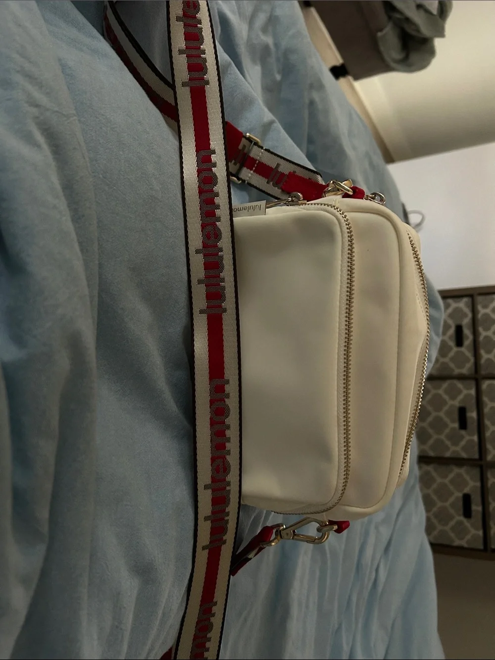 lululemon athletica Cream Double-Zip Crossbody Belt Bag